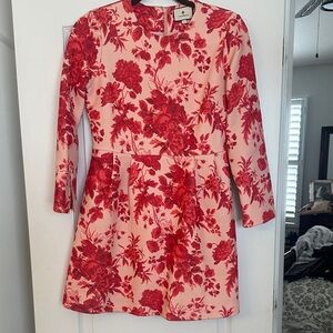 Tuckernuck Red Floral scuba Dress